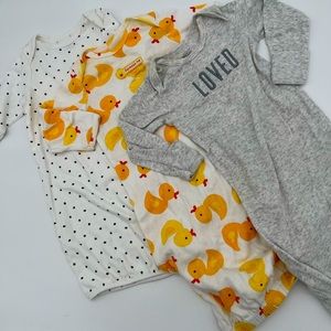 Baby gowns bundle 0-3